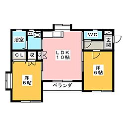 間取図画像 2LDK