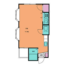 フォーレ並榎 3階ワンルームの間取り