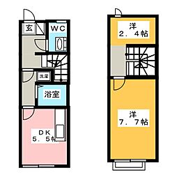 サージＡ 1階1SDKの間取り