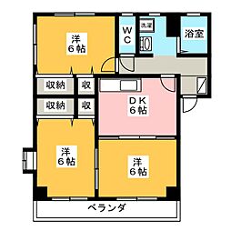 GUTENTAG 3DKの間取図画像
