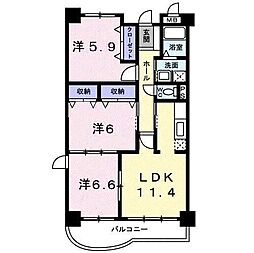 グランドレジデンス 3LDKの間取図画像