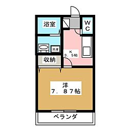 間取図画像 1K