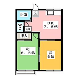 間取図画像 2DK