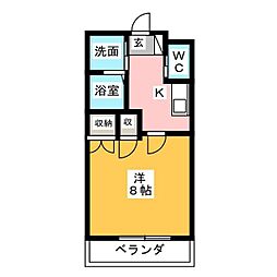 間取図画像 1K