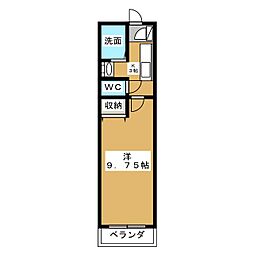 SKマンション 1Kの間取図画像
