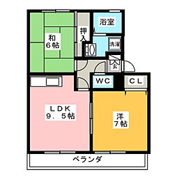 間取図画像 2DK