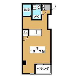JMF-Residence新横浜 ワンルームの間取図画像