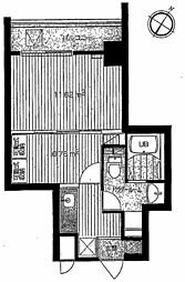 Supre新横浜 1DKの間取図画像