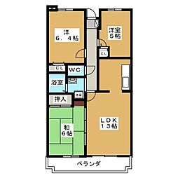 オーキッドレジデンス港北綱島イースト 3LDKの間取図画像