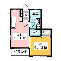 CASA66 1DKの間取図画像