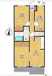 サンスーシー 3DKの間取図画像