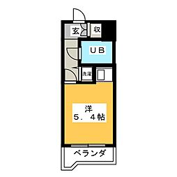 ライオンズマンション平塚駅前 ワンルームの間取図画像