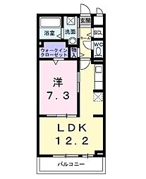 グレース ローズ 1LDKの間取図画像