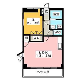 間取図画像 1LDK