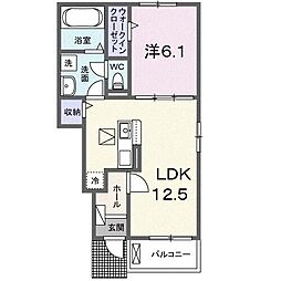 アニメート寿町2 1LDKの間取図画像