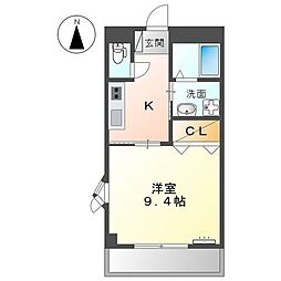 ハイムサンフィット 1Kの間取図画像
