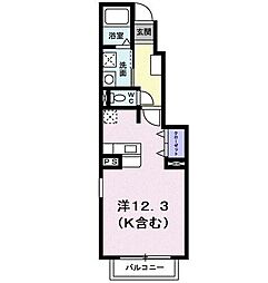 エスペランサ2 ワンルームの間取図画像