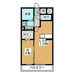 アトレ 3階1LDKの間取り