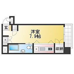 nest ワンルームの間取図画像