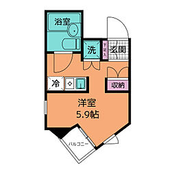 ドミトリー原町田 ワンルームの間取図画像