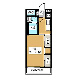 リブリ・高根NS 1Kの間取図画像