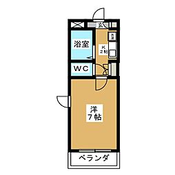 鳴門屋ビル 1Kの間取図画像