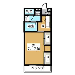 リブリ・カサベルテ 1Kの間取図画像