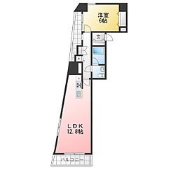 アーバンフラッツ町田 1LDKの間取図画像