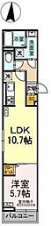 セレスティア小茂根 1LDKの間取図画像