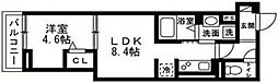 (仮)練馬区錦2丁目新築共同住 1LDKの間取図画像