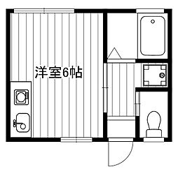 ヴェラ・ソレイユ3 ワンルームの間取図画像