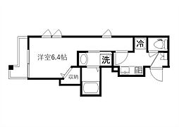ル・シエル学芸大学 2階1Kの間取り