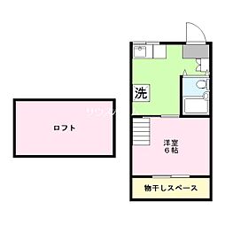 大東ハウス 1Kの間取図画像