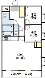 間取図画像 2LDK