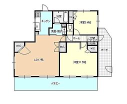 サンクレイドル郡山パークサイド 2LDKの間取図画像
