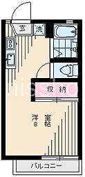 フラワーハウス ワンルームの間取図画像