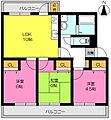 吉岡マンション3階6.0万円
