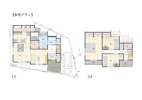 建物プラン例　（３LDK、124m2、参考価格3900万円）