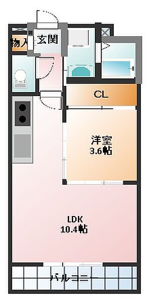 S-FORT四日市元町 907｜三重県四日市市元町(賃貸マンション1LDK・9階・35.67㎡)の写真 その2