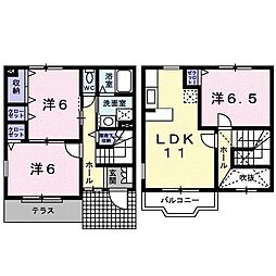 スペイサイド 3LDKの間取図画像