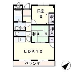 バローゼ3 4階2LDKの間取り