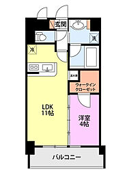 ディナミス 1LDKの間取図画像