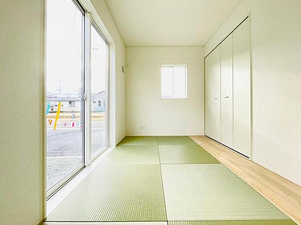 【同施工写真】リビングから続く和室はいろいろな用途で利用できる便利なお部屋です。