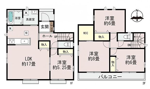 【間取図】A棟：4LDK＋ウォークインクローゼット