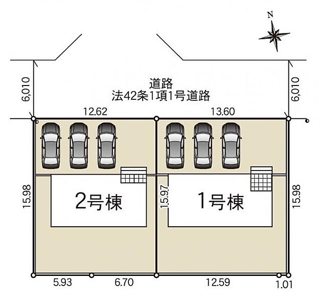 【区画図】全2棟