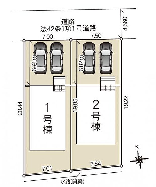 【区画図】全2棟