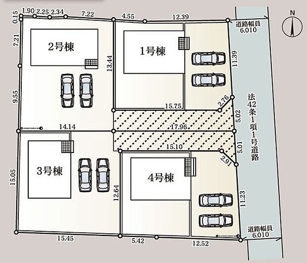 【区画図】全4棟