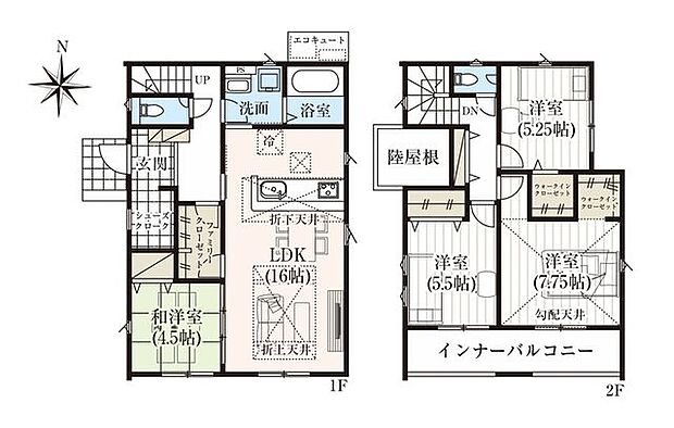 【間取図】4LDK+WIC+ファミリークローク