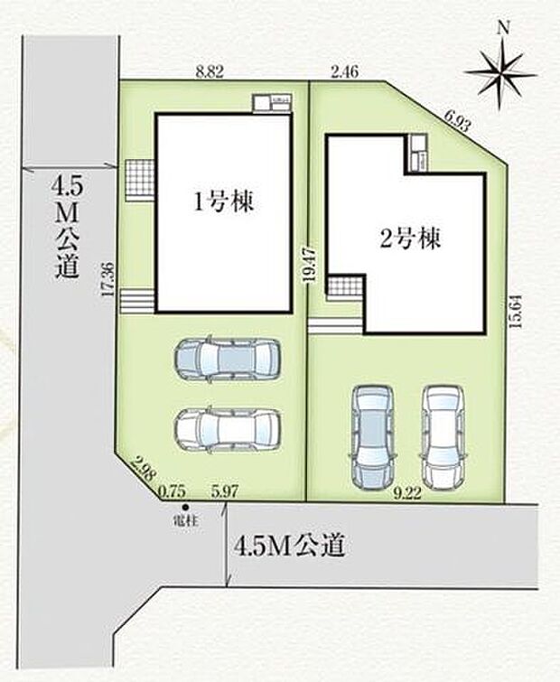 【区画図】全2棟