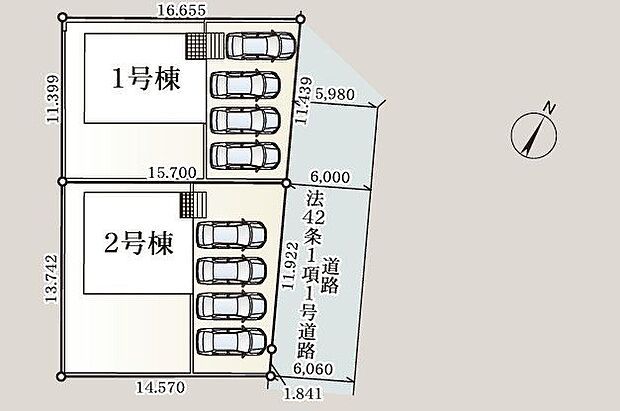 【区画図】全2棟